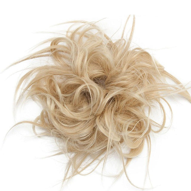 dark blonde to bleach blonde - real hair scrunchies