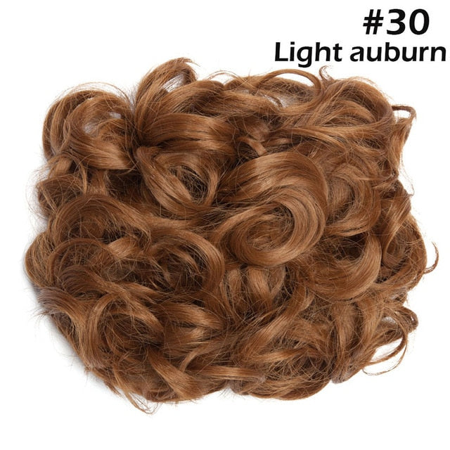 Clip in Large Curly Comb Hair Bun#color_light-auburn