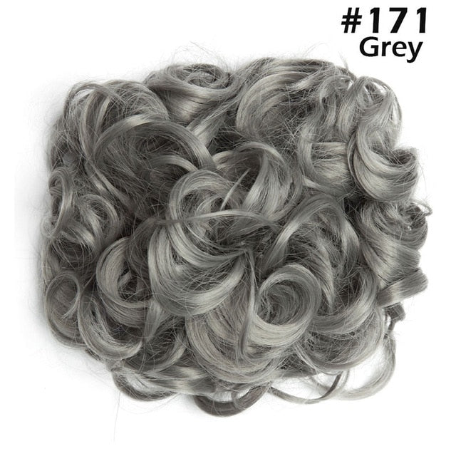 Large Curly Comb Hair Bun Extension#color_dark-grey-salt-and-pepper