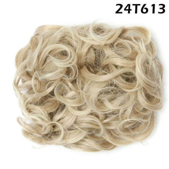 Easy Stretch Clip-in Large Curly Comb Hair Bun Extension#color_sandy-ash-blonde