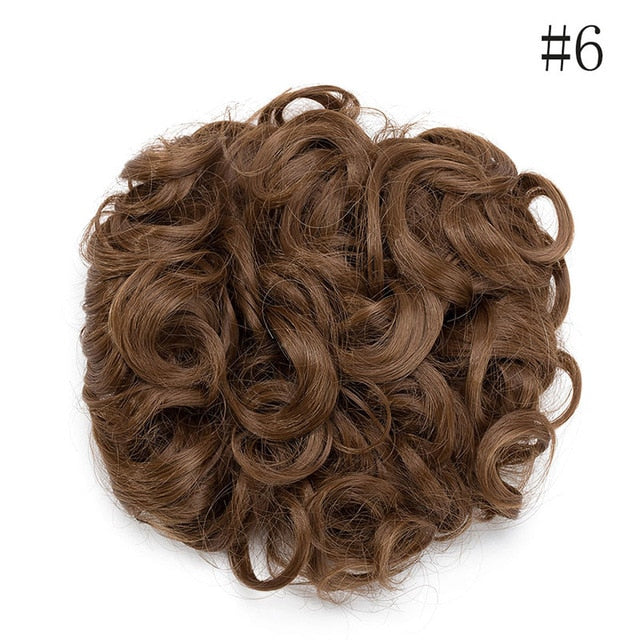 Chignon Messy Bun Hair Bun With Plastic Comb Clips