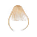 bleach blonde human hair clip in bangs