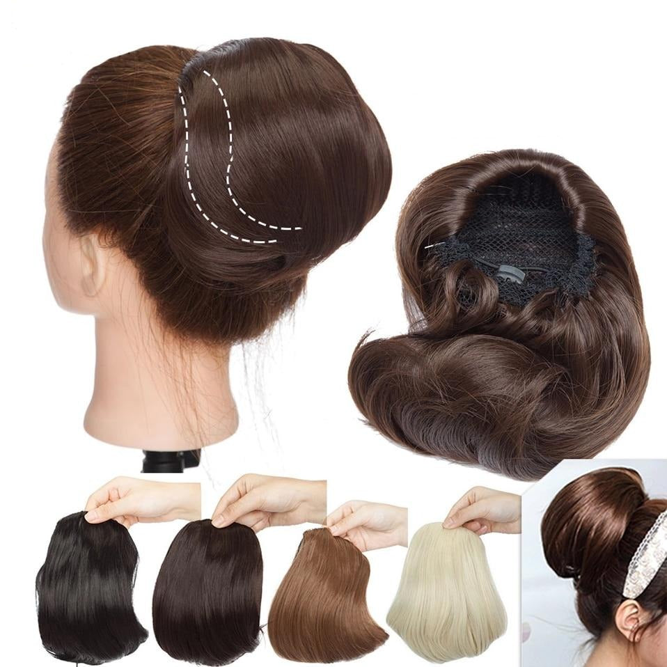 Hepburn style updo ponytail