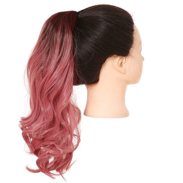 pink ponytail extension