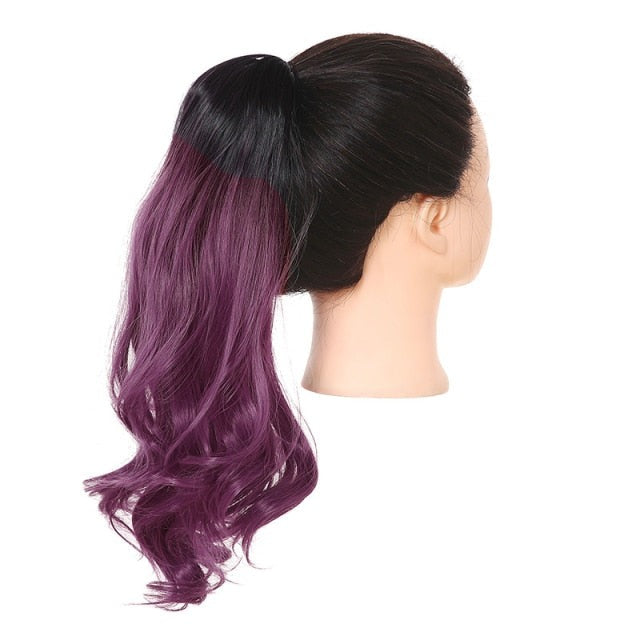purple ponytail extensions