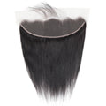 HD Lace Frontal Straight Transparent Closure 100% Virgin Human Hair Pre Plucked Hairline