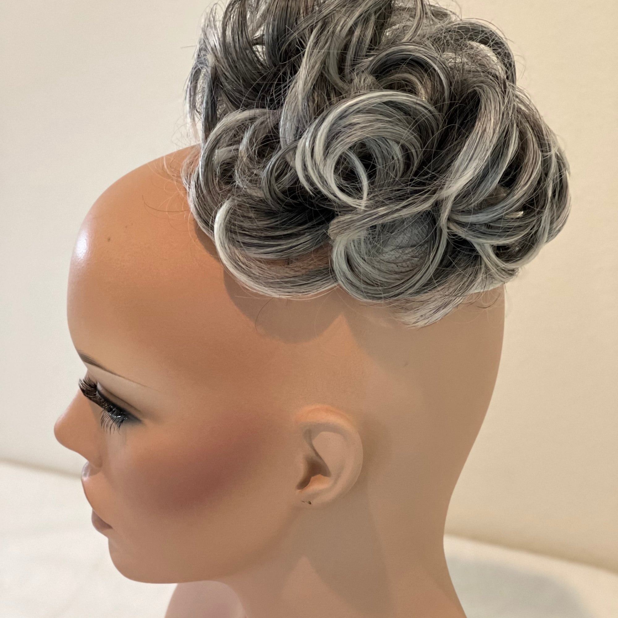 Salt and Pepper Hair Buns Gray Hair Pieces Apexhairs