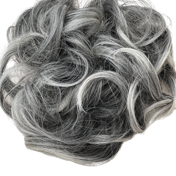 Salt and Pepper Hair Buns | Gray Hair Pieces – Apexhairs